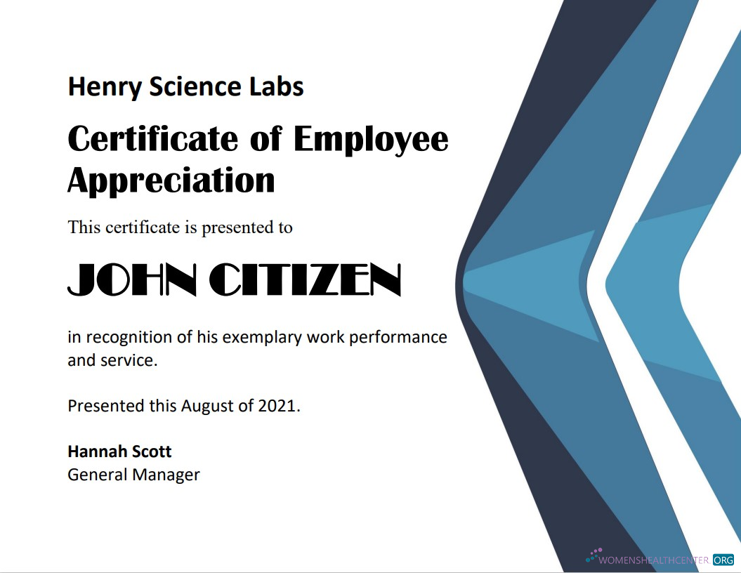 Download USA Employee Appreciation cert Version 2 Photoshop template